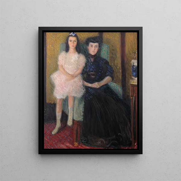Mother and Daughter - Richard Gerstl — framed artwork on a wall