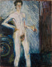 Self-portrait nude with palette - Richard Gerstl — artwork view