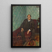 Portrait Painting of Arnold Schönberg - Richard Gerstl — framed artwork on a wall