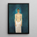 Self-portrait painting semi-nude - Richard Gerstl — framed artwork on a wall