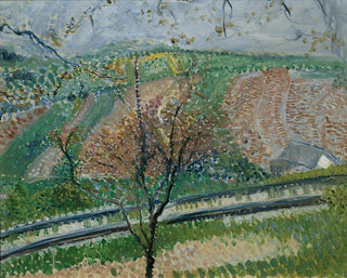 Trace du chemin de fer à crémaillère sur le Kahlenberg - Richard Gerstl — artwork view