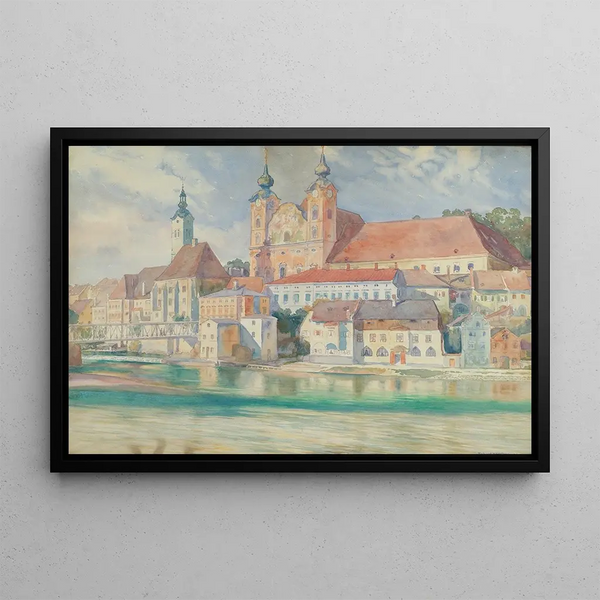 Église Saint-Michel à Steyr - Richard Harlfinger — framed artwork on a wall