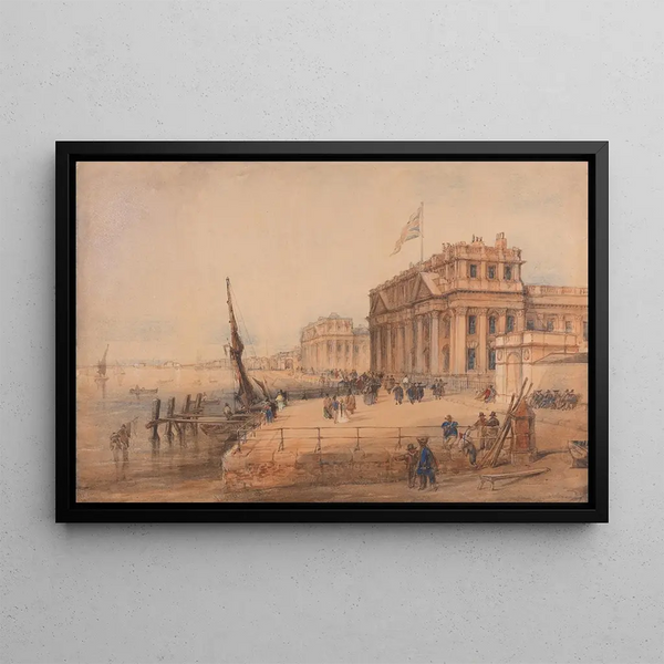 Greenwich Hospital - Richard Henry Nibbs — framed artwork on a wall