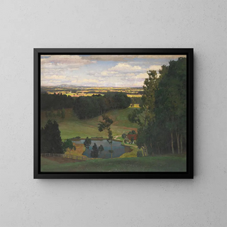 In the Calm of the Background - Richard Kaiser — framed artwork on a wall
