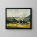Landscape Painting of the Werra Valley - Richard Kaiser — framed artwork on a wall