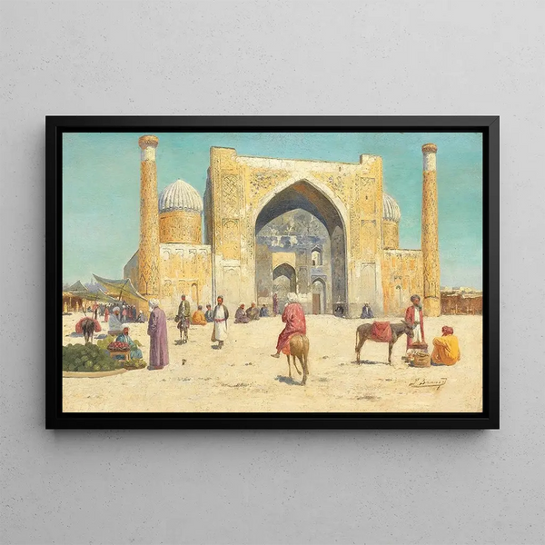 Porte du Cachemire - Richard Karlovich Zommer — framed artwork on a wall
