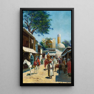 Richard Karlovich Zommer - Samarkand Street Market.webp