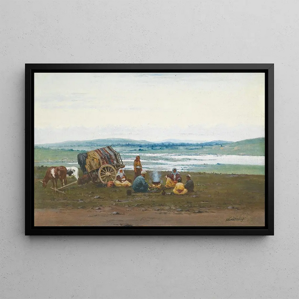 The Encampment - Richard Karlovich Zommer — framed artwork on a wall