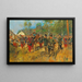 Capitulation de l'empereur Napoléon III le 1er septembre 1870 après la bataille de Sedan - Richard Knötel — framed artwork on a wall
