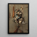 Still life with game and hunting accessories - Richard La Barre Goodwin — framed artwork on a wall
