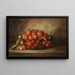 Strawberry Painting - Richard La Barre Goodwin — framed artwork on a wall