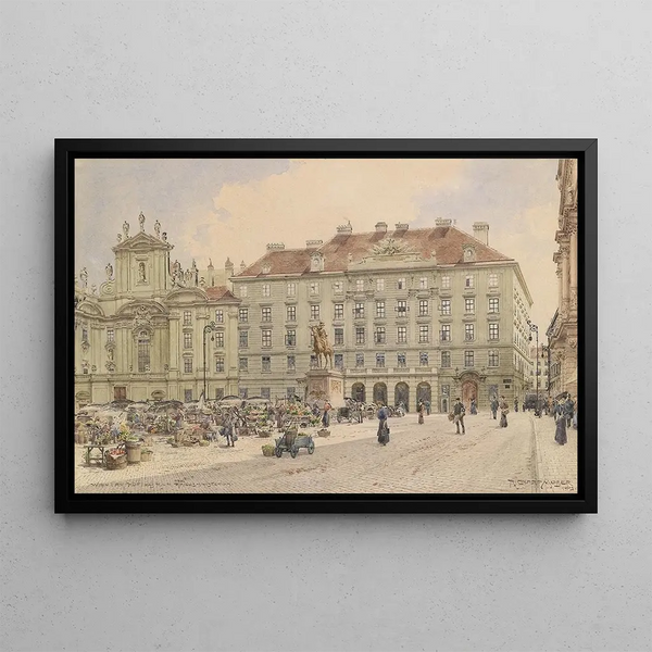 At the Ministry of War, Am Hof - Richard Moser — framed artwork on a wall