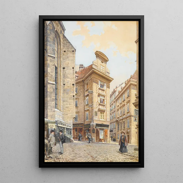Seitzergasse - Richard Moser — framed artwork on a wall