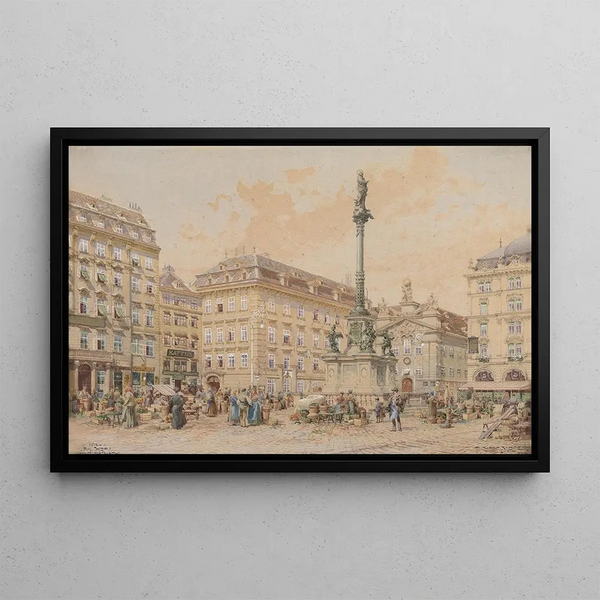 Vienna Am Hof - Richard Moser — framed artwork on a wall