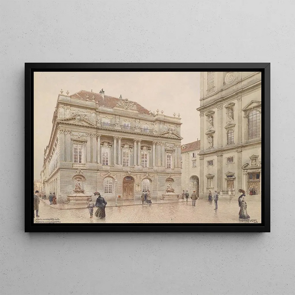 Place de l'Université de Vienne - Richard Moser — framed artwork on a wall
