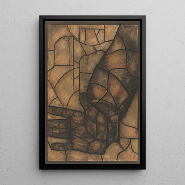 Project for window in the north transept of Utrecht Cathedral 40 - Richard Nicolas Roland Holst — framed artwork on a wall