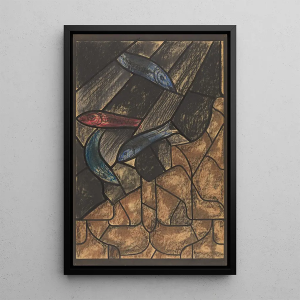 Project painting for window in the north transept of Utrecht Cathedral 43 - Richard Nicolas Roland Holst — framed artwork on a wall