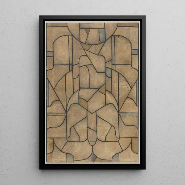 Project for a window in the north transept of Utrecht Cathedral 46 - Richard Nicolas Roland Holst — framed artwork on a wall