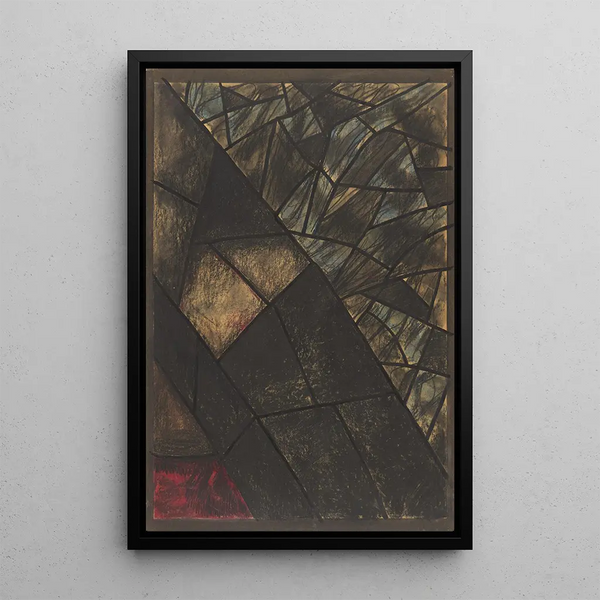 Project painting for a window in the north transept of Utrecht Cathedral 49 - Richard Nicolas Roland Holst — framed artwork on a wall