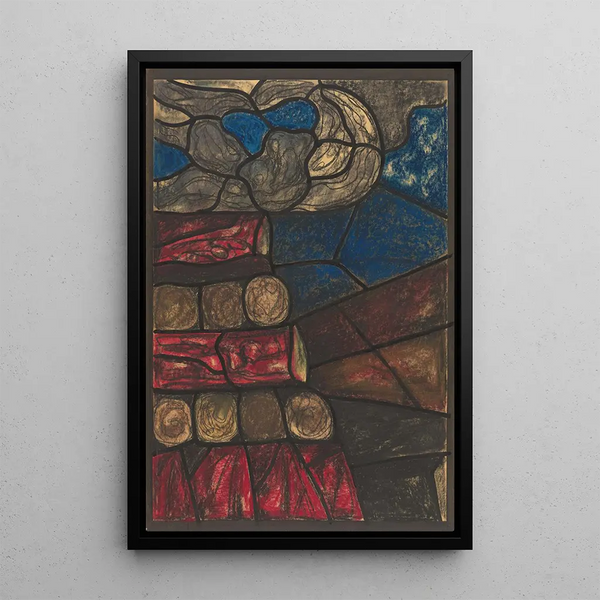Project for a window in the north transept of Utrecht Cathedral 50 - Richard Nicolas Roland Holst — framed artwork on a wall