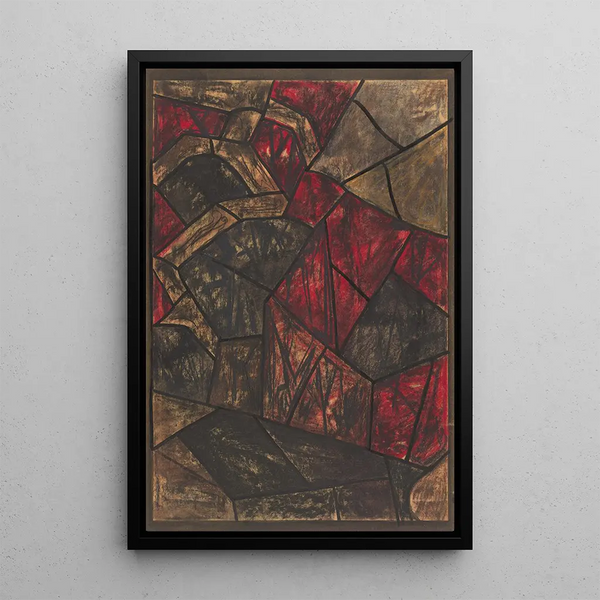 Project for a window in the north transept of Utrecht Cathedral 59 - Richard Nicolas Roland Holst — framed artwork on a wall