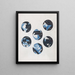 Six motifs circulaires - Richard Nicolas Roland Holst — framed artwork on a wall