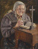 Prayer at home of a Silesian woman from the Neisse region - Richard Nitsch — artwork view