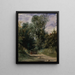 A wooded alley - Richard Parkes Bonington — framed artwork on a wall