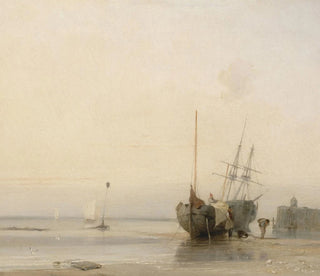 Calais Pier, France - Richard Parkes Bonington — artwork view