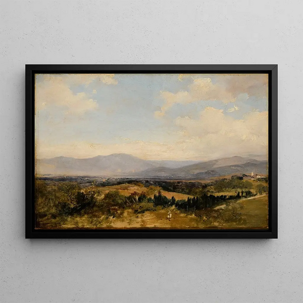L'espace - Richard Parkes Bonington — framed artwork on a wall