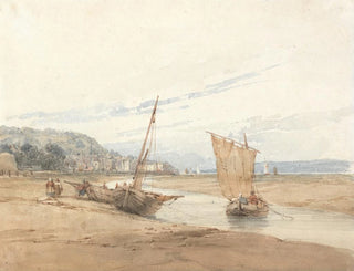 Near Honfleur - Richard Parkes Bonington — artwork view