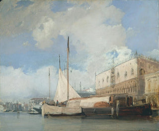 The Doge's Palace in Venice - Richard Parkes Bonington — artwork view