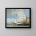 The Doge's Palace in Venice - Richard Parkes Bonington — framed artwork on a wall