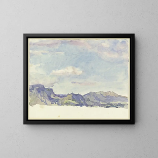 Autumn in the Mountains - Richard Petraschke — framed artwork on a wall