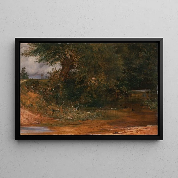 The duckweed hideout - Richard Redgrave — framed artwork on a wall