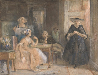 La fille du gentleman réduit - Richard Redgrave — artwork view