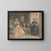 La fille du gentleman réduit - Richard Redgrave — framed artwork on a wall