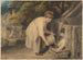 Girl feeding pigs - Richard Westall — artwork view