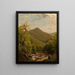 A mountain stream - Richard William Hubbard — framed artwork on a wall