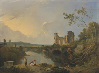 Italian landscape painting in the morning - Richard Wilson — artwork view