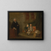 Prince George and Prince Edward Augustus, sons of Frederick, Prince of Wales, with their tutor, Dr F - Richard Wilson — framed artwork on a wall