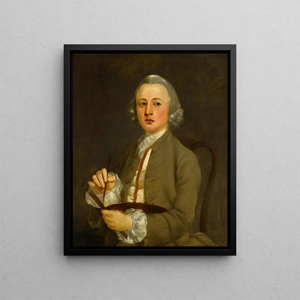 Self-portrait - Richard Wilson — framed artwork on a wall