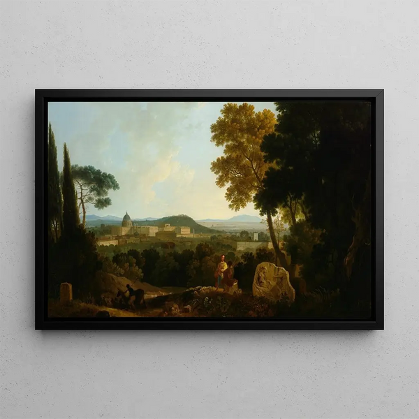Saint-Pierre et le Vatican depuis le Janicule, Rome - Richard Wilson — framed artwork on a wall