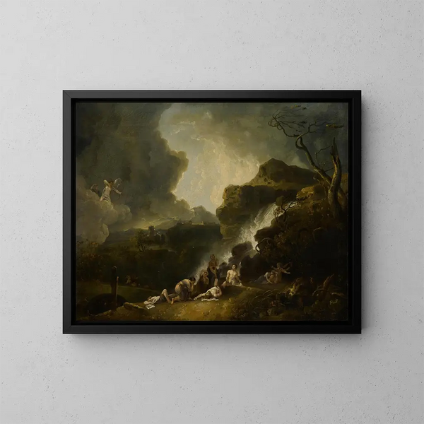 La Destruction des enfants de Niobé - Richard Wilson — framed artwork on a wall