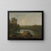 The Head of Lake Nemi - Richard Wilson — framed artwork on a wall