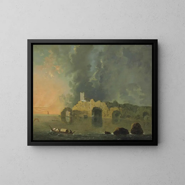 Tour des Grottes près de Naples - Richard Wilson — framed artwork on a wall
