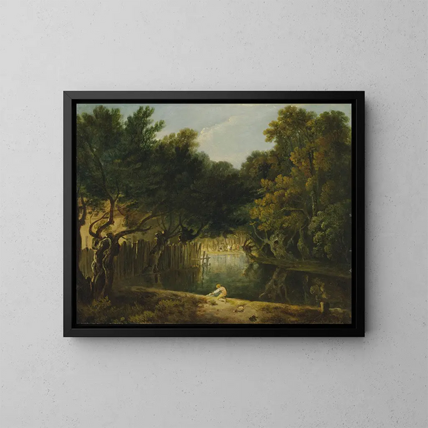 View of Nature in St James Park - Richard Wilson — framed artwork on a wall