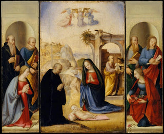 La Nativité avec des saints - Ridolfo Ghirlandaio — artwork view