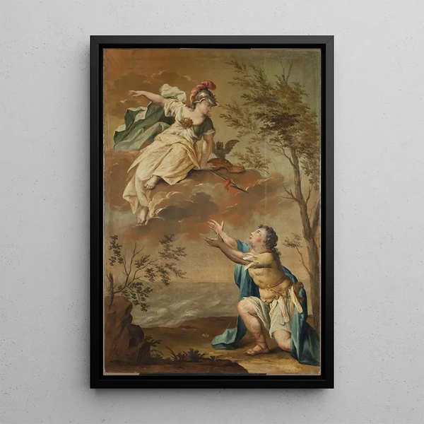 Athena and Ulysses - Rienk Keyert — framed artwork on a wall