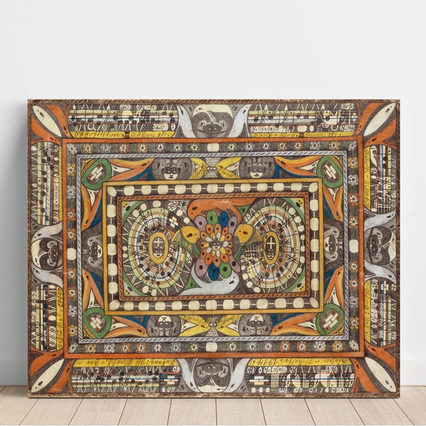 Reproduction of the painting Riesen-Stadt, Waaben-Hall - Adolf Wölfli